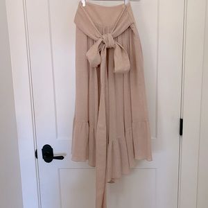 See By Chloe blush midi skirt